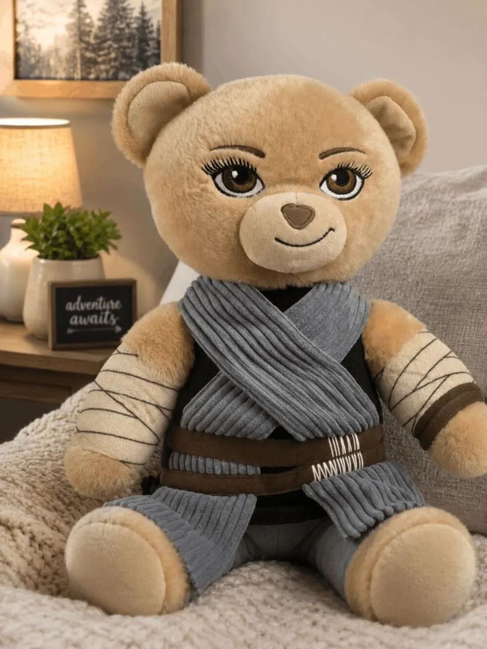 Build A Bear Star Wars Rey The Force Awakens Plush Bear 17"